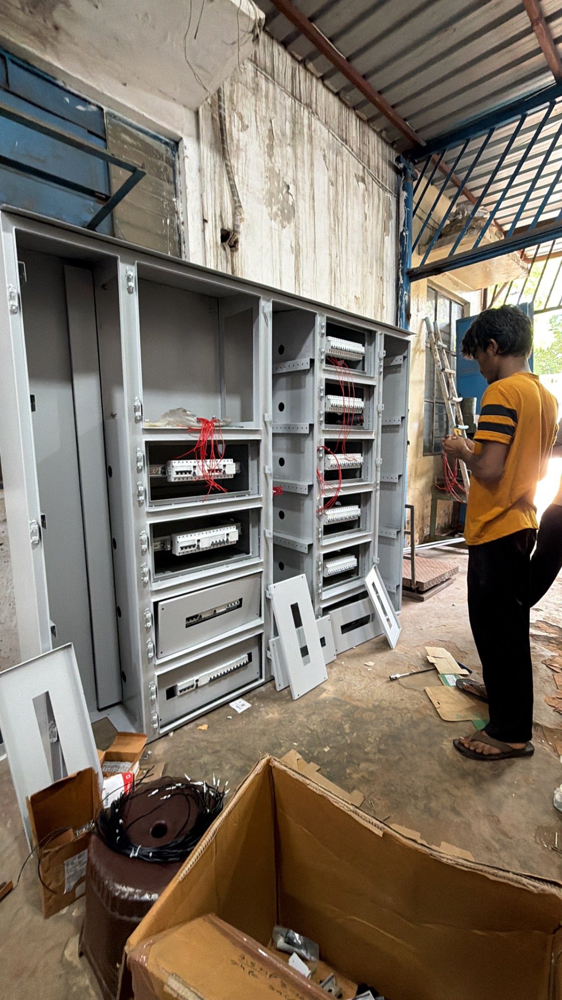 Electrical panel manufacturing and wiring